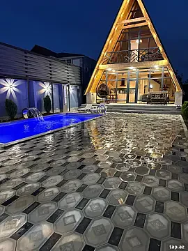 Kirayə verilir 4 otaqlı həyət evi 120 m² — Qəbələ 4 otaq 120.00 m²