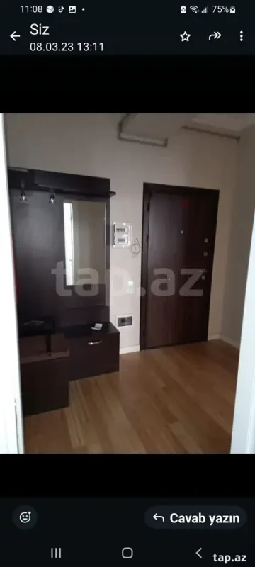 Kirayə verilir 2 otaqlı yeni tikili 44 m²