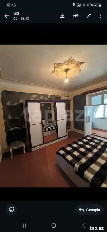 Kirayə verilir 2 otaqlı mənzil 40 m²