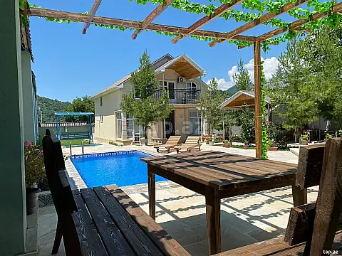 Kirayə verilir 3 otaqlı həyət evi 140 m² — Qəbələ 3 otaq 140.00 m²