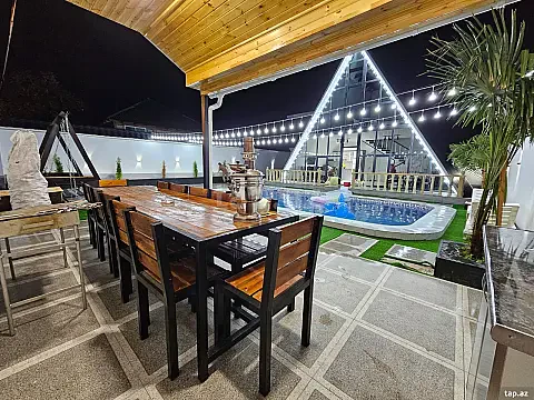 Kirayə verilir 4 otaqlı həyət evi 200 m² — Qəbələ 4 otaq 200.00 m²