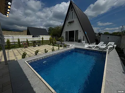 Satılır 3 otaqlı həyət evi 70 m² — Qəbələ 3 otaq 70.00 m²