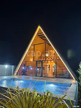 Satılır 4 otaqlı həyət evi 110 m² — Qəbələ 4 otaq 110.00 m²