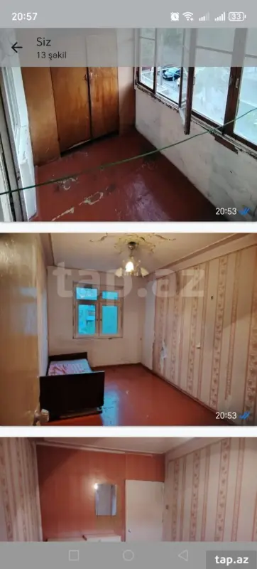 Kirayə verilir 3 otaqlı mənzil 59 m²