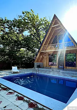 Kirayə verilir 2 otaqlı həyət evi 120 m² — Qəbələ 2 otaq 120.00 m²