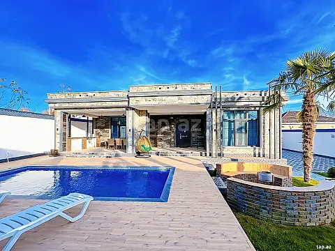 Kirayə verilir 3 otaqlı həyət evi 450 m² — Qəbələ 3 otaq 450.00 m²