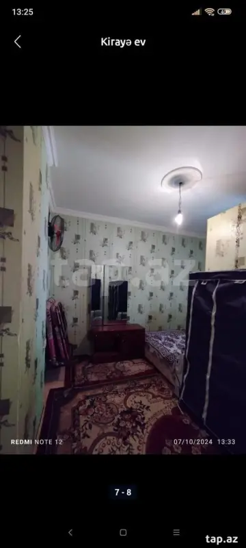 Kirayə verilir 1 otaqlı mənzil 35 m²