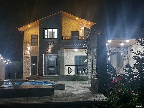 Kirayə verilir 4 otaqlı həyət evi 180 m² — Qəbələ 4 otaq 180.00 m²
