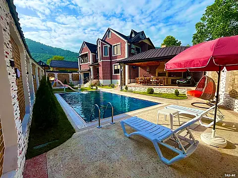 Kirayə verilir 7 otaqlı həyət evi 300 m² — Qəbələ 7 otaq 300.00 m²