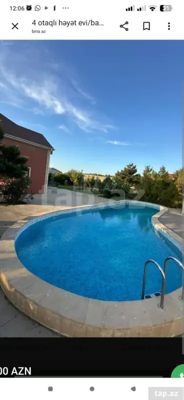 Kirayə verilir 4 otaqlı həyət evi 400 m²