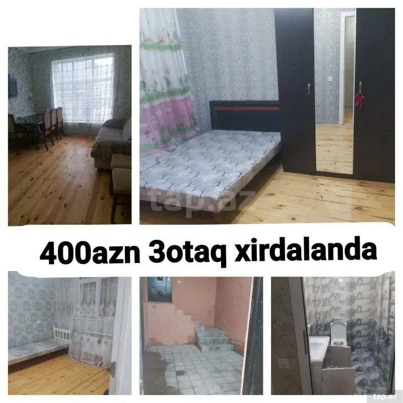 Kirayə verilir 3 otaqlı yeni tikili 60 m²