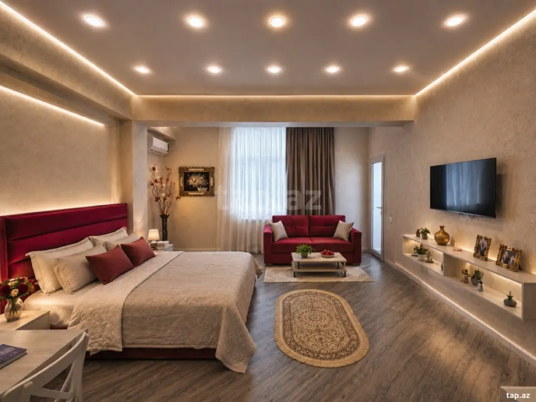 Kirayə verilir 1 otaqlı yeni tikili 48 m²