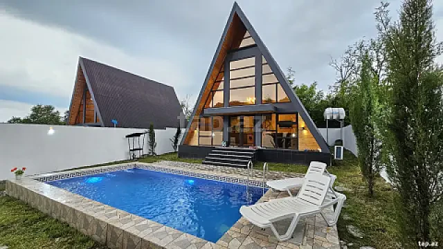 Kirayə verilir 4 otaqlı həyət evi 80 m² — Qəbələ 4 otaq 80.00 m²