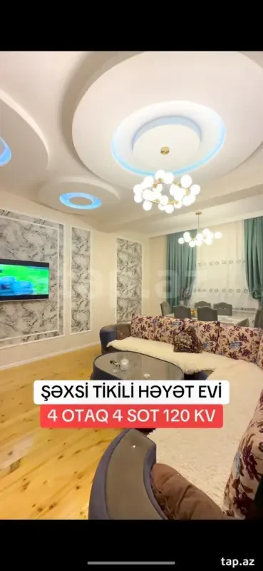 Satılır 4 otaqlı həyət evi 120 m²