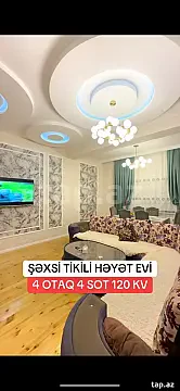 Satılır 4 otaqlı həyət evi 120 m² — Bakı, Saray 4 otaq 120.00 m²