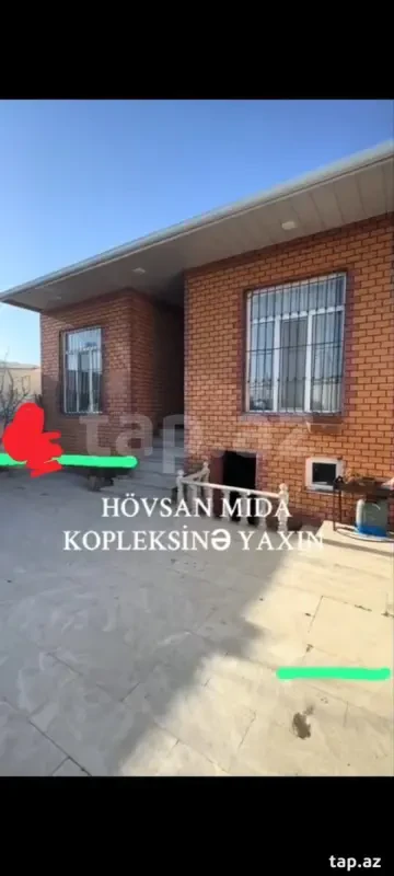 Satılır 3 otaqlı həyət evi 100 m²