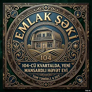 Satılır 5 otaqlı həyət evi 130 m² — Şəki 5 otaq 130.00 m²