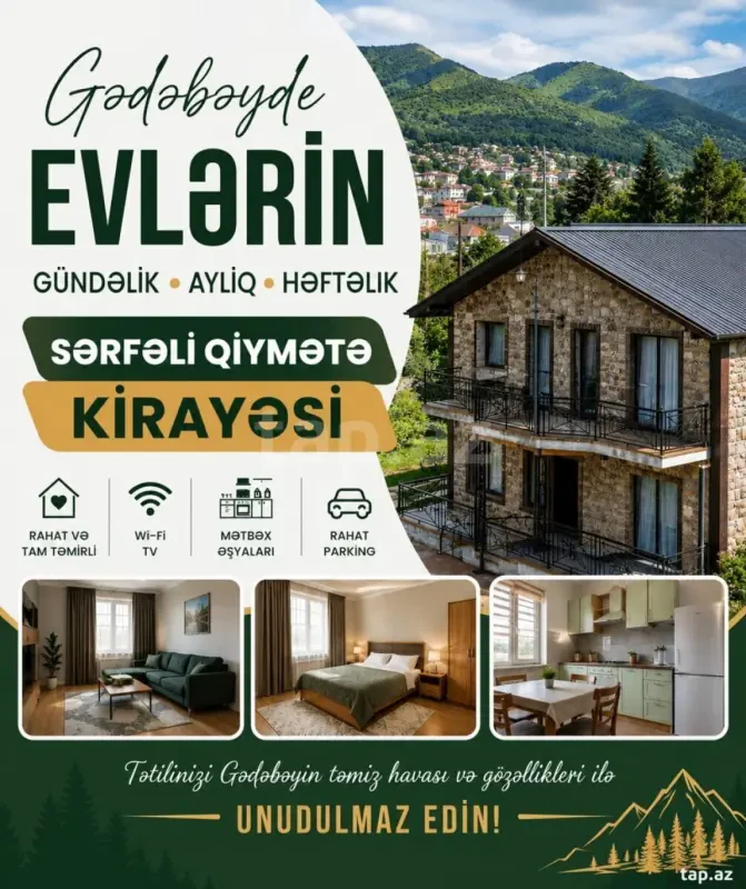 Kirayə verilir 5 otaqlı həyət evi 100 m²