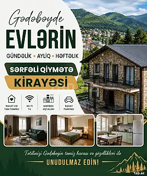 Kirayə verilir 5 otaqlı həyət evi 100 m² — Bakı 5 otaq 100.00 m²
