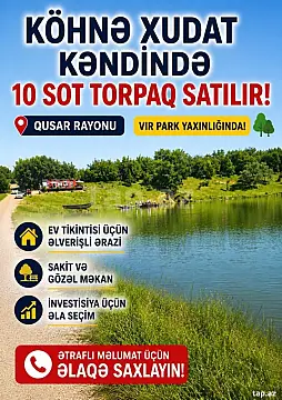 Satılır torpaq sahəsi — Qusar