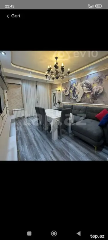 Kirayə verilir 3 otaqlı yeni tikili 75 m²