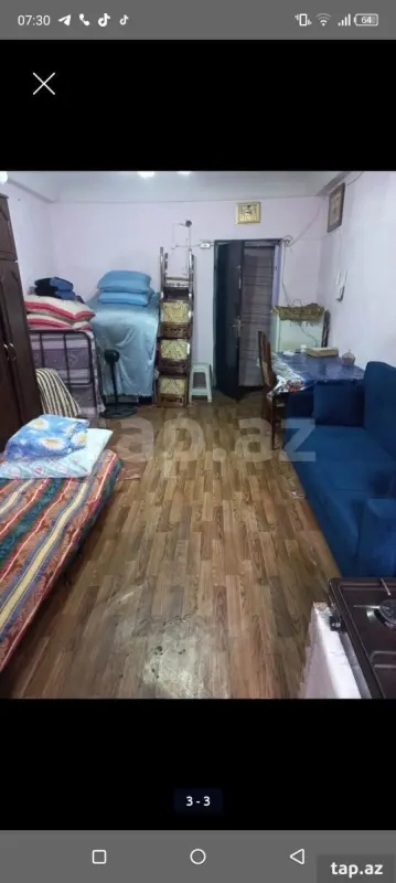 Kirayə verilir 1 otaqlı mənzil 22 m²
