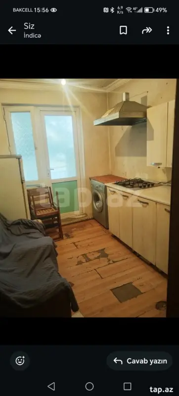 Kirayə verilir 1 otaqlı mənzil 31 m²