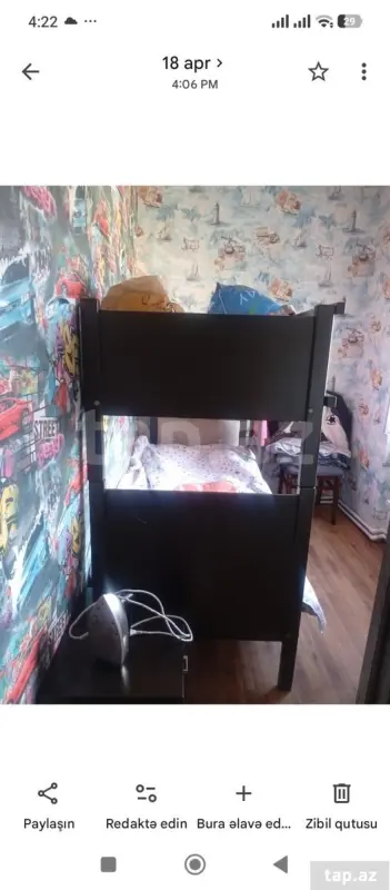 Kirayə verilir 3 otaqlı mənzil 48 m²
