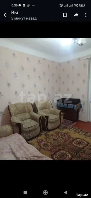 Kirayə verilir 2 otaqlı mənzil 47 m²