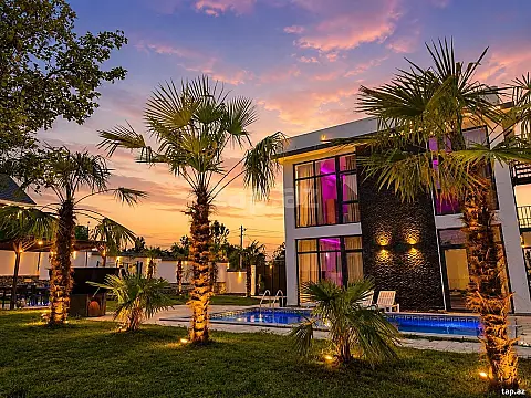 Kirayə verilir 4 otaqlı həyət evi 250 m² — Qəbələ 4 otaq 250.00 m²