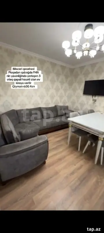 Kirayə verilir 3 otaqlı həyət evi 100 m²