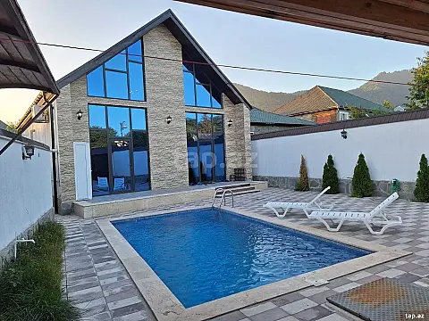 Kirayə verilir 3 otaqlı həyət evi 200 m² — Qəbələ 3 otaq 200.00 m²