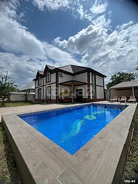 Kirayə verilir 4 otaqlı həyət evi 250 m² — Qəbələ 4 otaq 250.00 m²