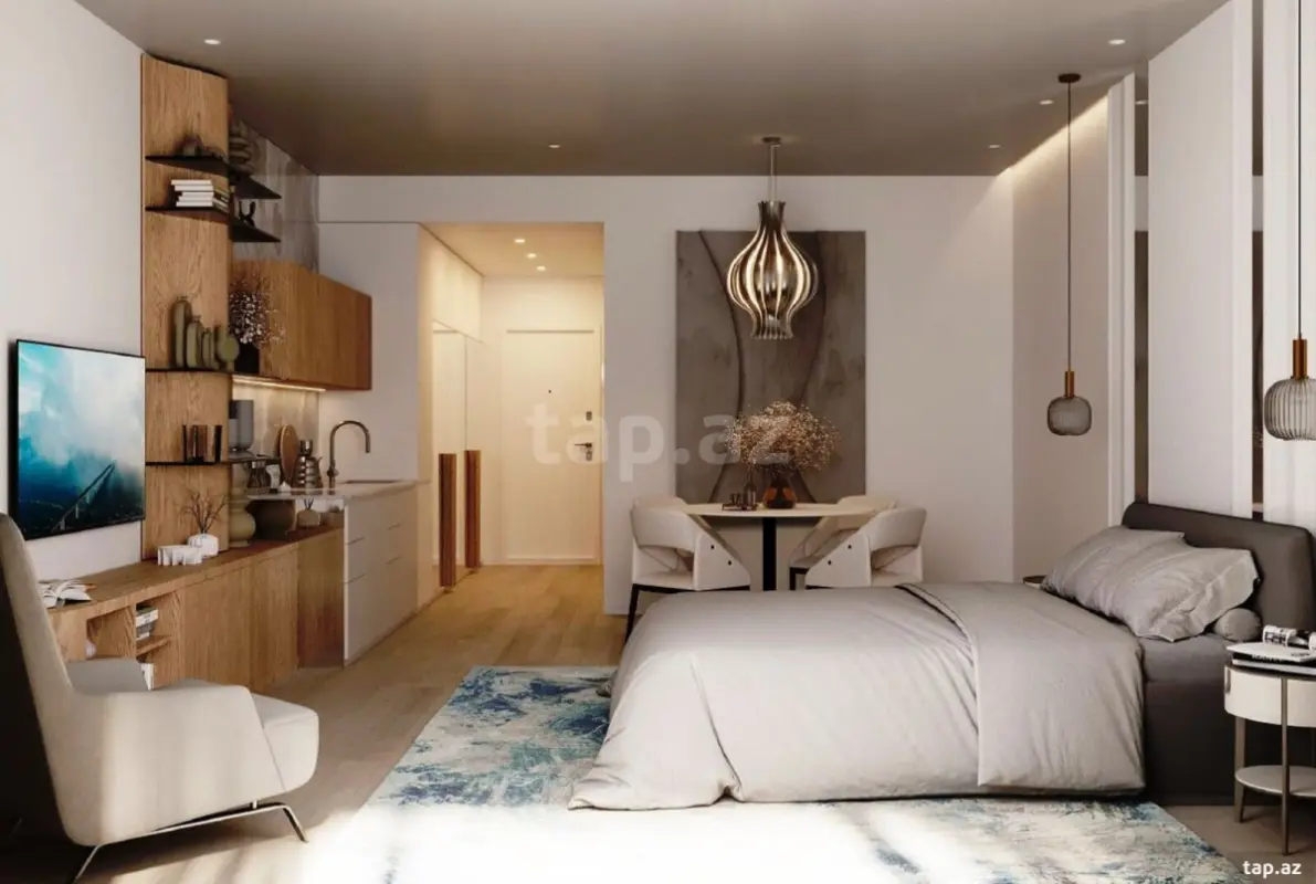 Satılır 1 otaqlı yeni tikili 57.2 m²