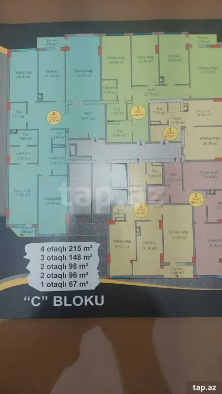 Satılır 4 otaqlı yeni tikili 215 m²