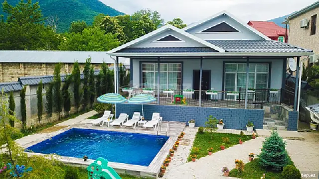 Kirayə verilir 3 otaqlı həyət evi 180 m² — Qəbələ 3 otaq 180.00 m²