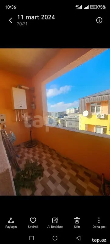 Kirayə verilir 1 otaqlı yeni tikili 34 m²