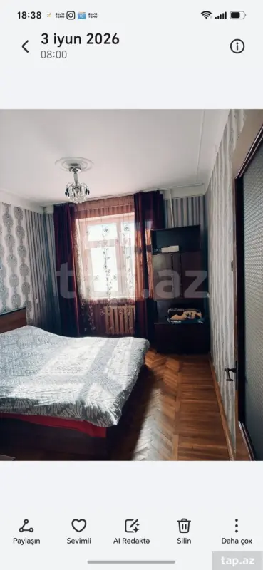 Kirayə verilir 3 otaqlı mənzil 100 m²