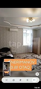 Kirayə verilir 3 otaqlı mənzil 80 m² — Bakı, Nərimanov 3 otaq 80.00 m²