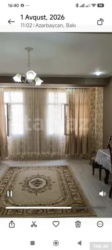 Kirayə verilir 1 otaqlı yeni tikili 43 m²