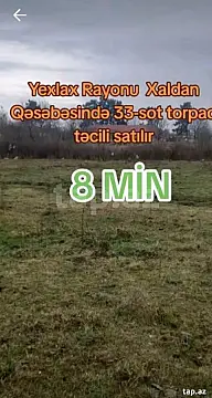 Satılır torpaq sahəsi — Bərdə, Bibiheybət