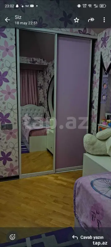 Kirayə verilir 1 otaqlı yeni tikili 45 m²