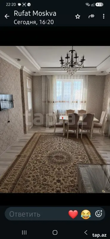 Kirayə verilir 2 otaqlı yeni tikili 80 m²