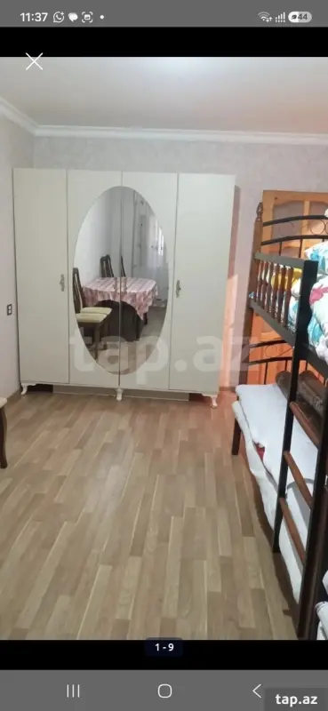 Kirayə verilir 1 otaqlı mənzil 35 m²