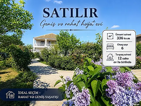 Satılır 6 otaqlı həyət evi 336 m² — Bakı, Maştağa 6 otaq 336.00 m²