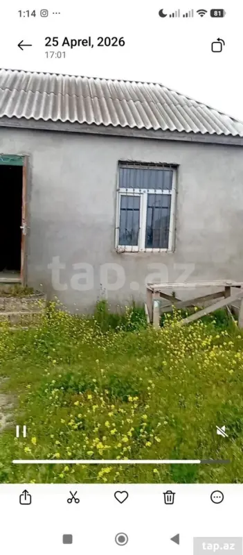 Satılır 1 otaqlı həyət evi 100 m²