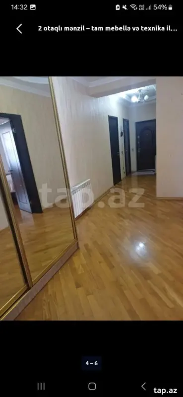 Kirayə verilir 2 otaqlı yeni tikili 80 m²