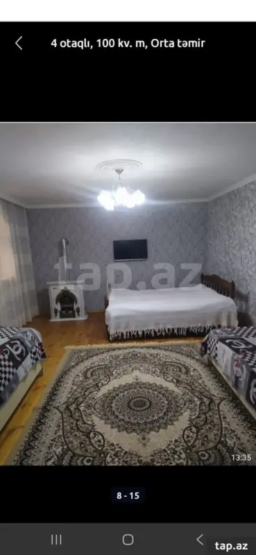 Kirayə verilir 3 otaqlı mənzil 85 m²