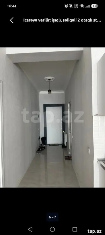 Kirayə verilir 2 otaqlı yeni tikili 57 m²