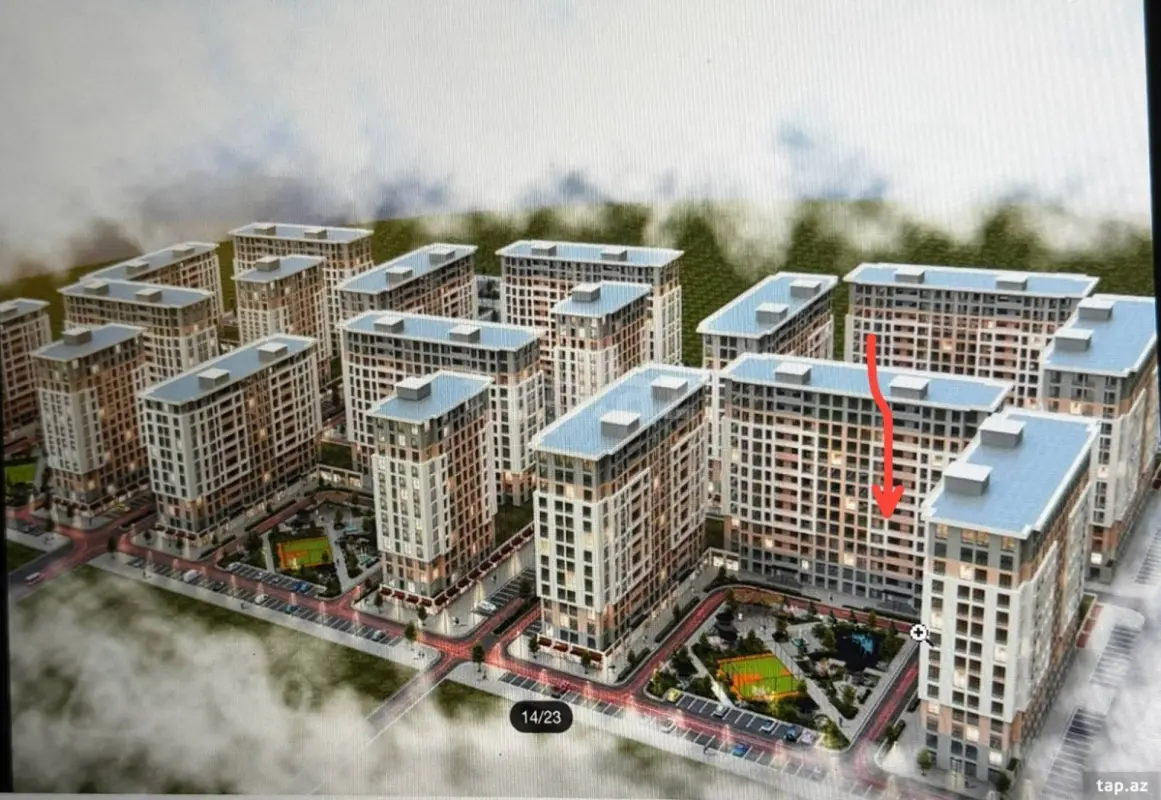 Satılır 2 otaqlı yeni tikili 51.2 m²